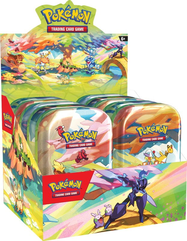 Pokemon Vibrant Paldea Mini Tins [x10-Tin] Display