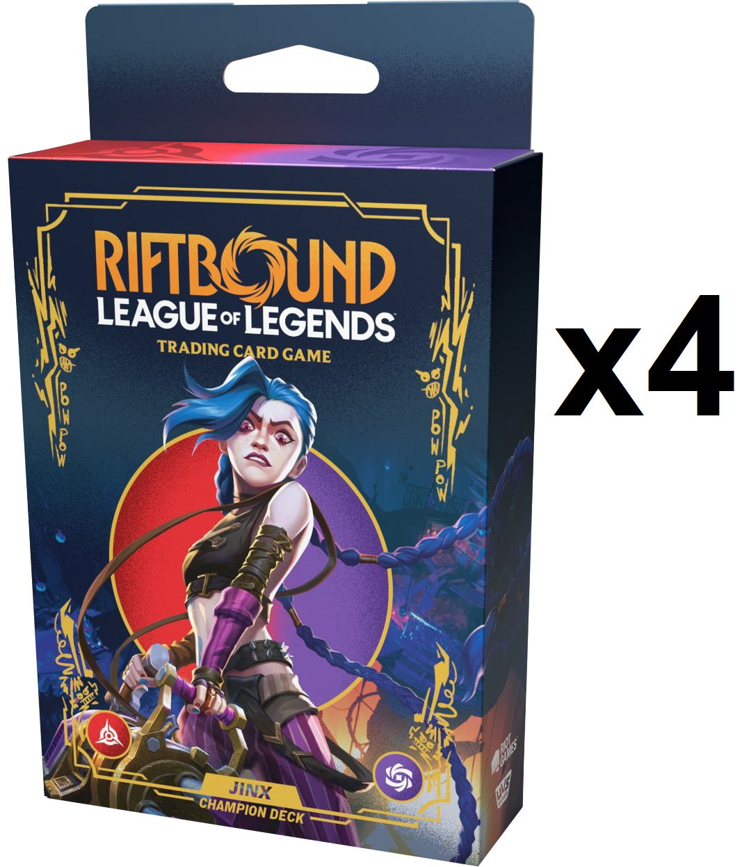 Riftbound - League of Legends TCG: Origins Champion Deck Sealed Display (4) - Jinx