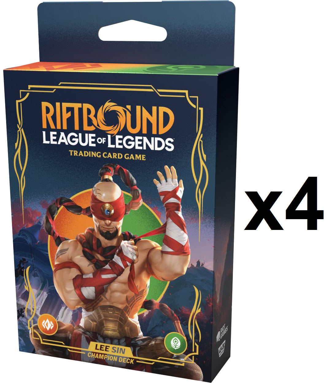 Riftbound - League of Legends TCG: Origins Champion Deck Sealed Display (4) - Lee Sin